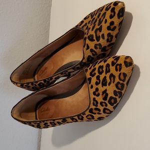 Animal Print Clarks Heels